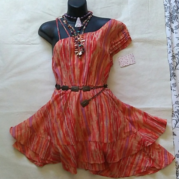 NWT Free People Asymmetrical Summer Midi Dress ( Non slip ) - Picture 2 of 8